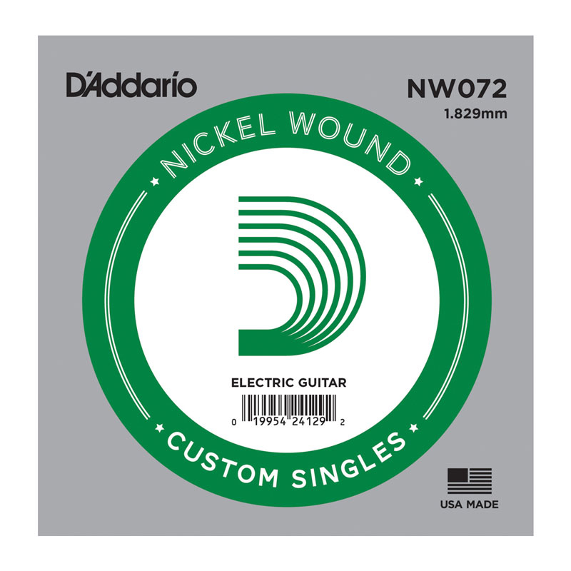 Струна D'ADDARIO NW072 XL Nickel Wound 072